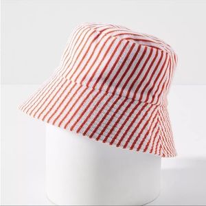 Anthropologie Terry Stripe Bucket Hat